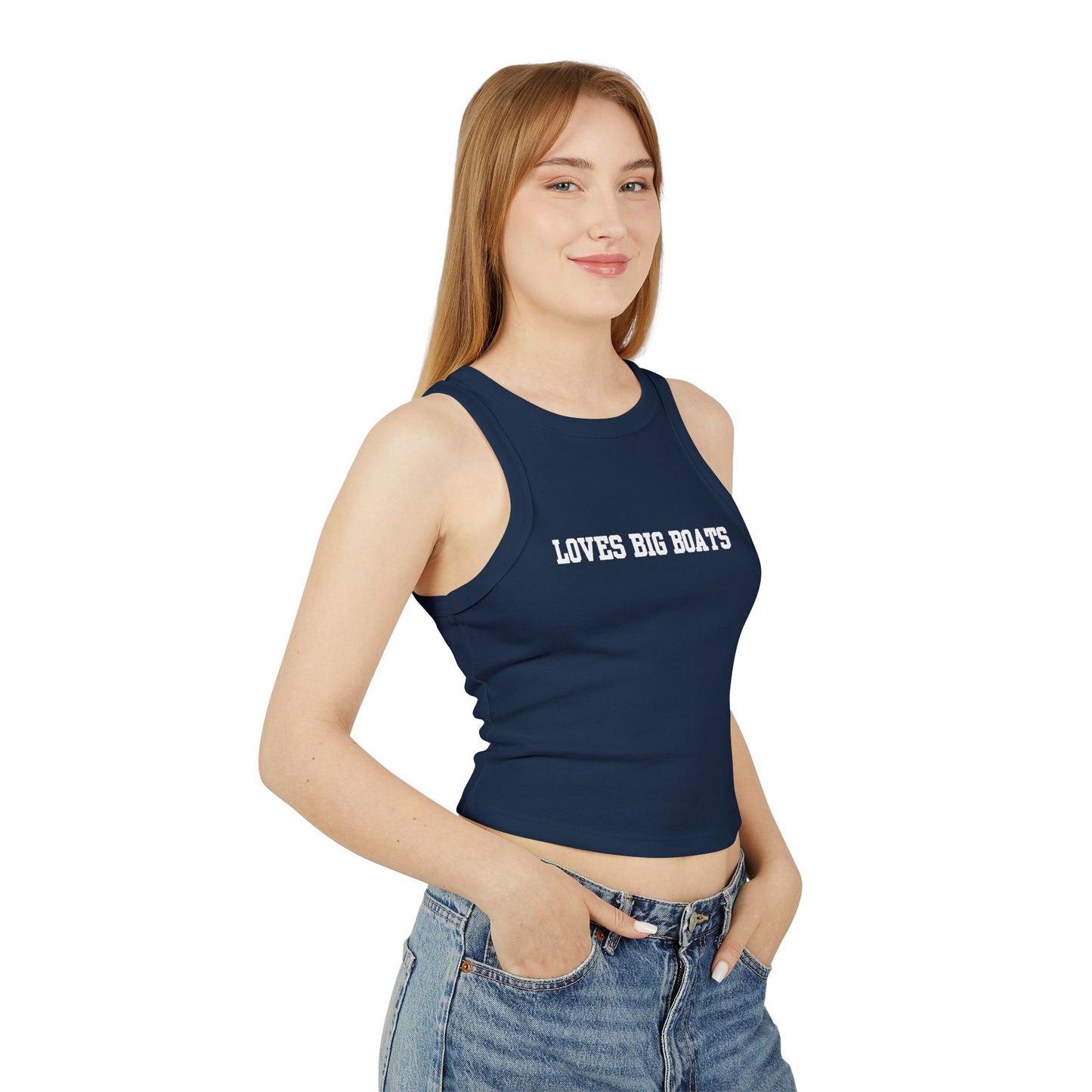 Loves Big Boats Cropped Tank