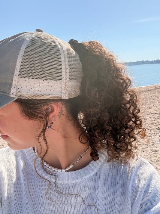 Loves Big Boats Ponytail Hat