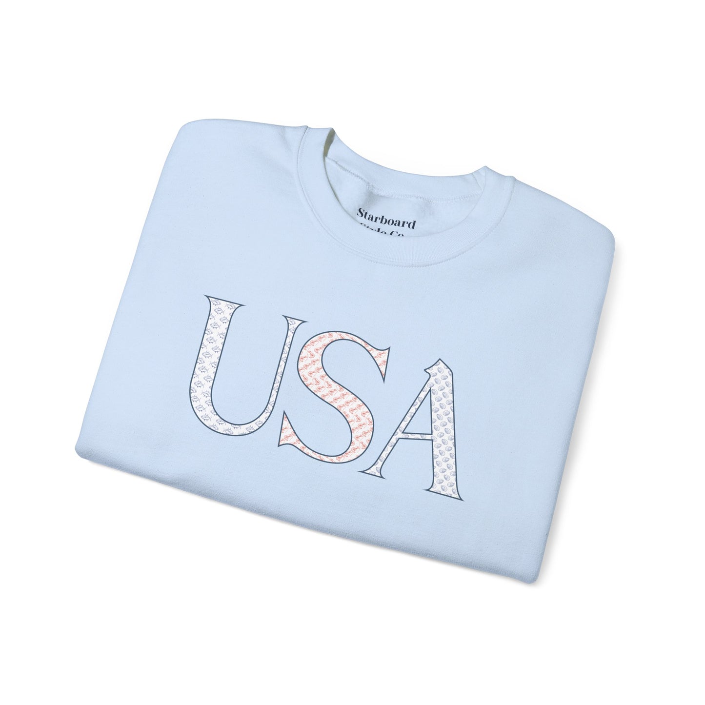 USA Pattern Crewneck