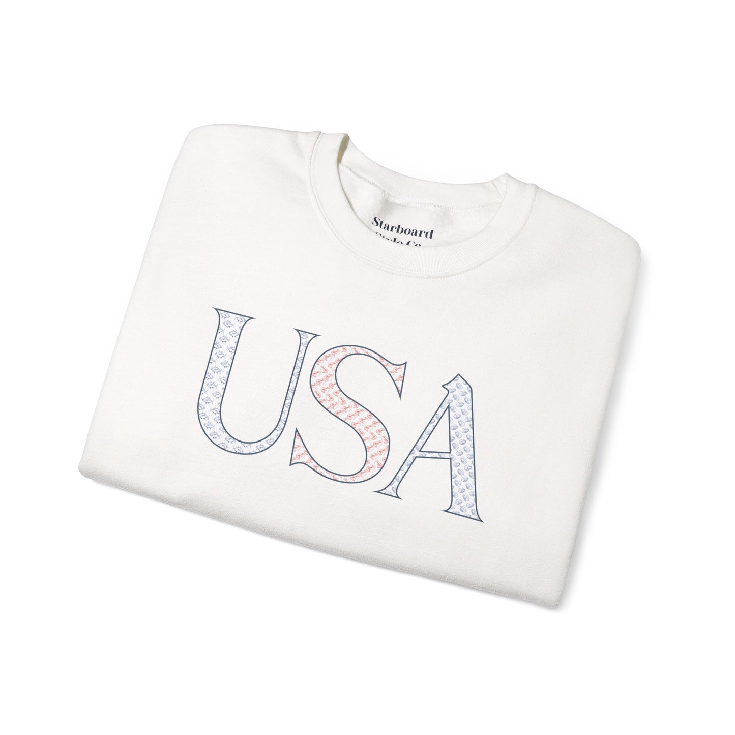 USA Pattern Crewneck