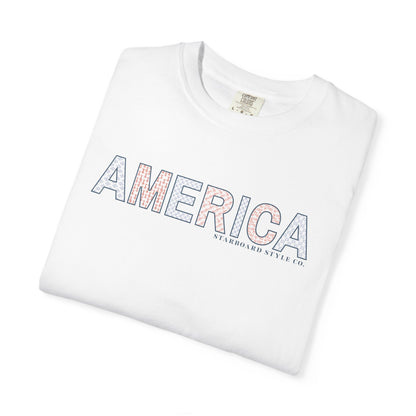 America Pattern Tee