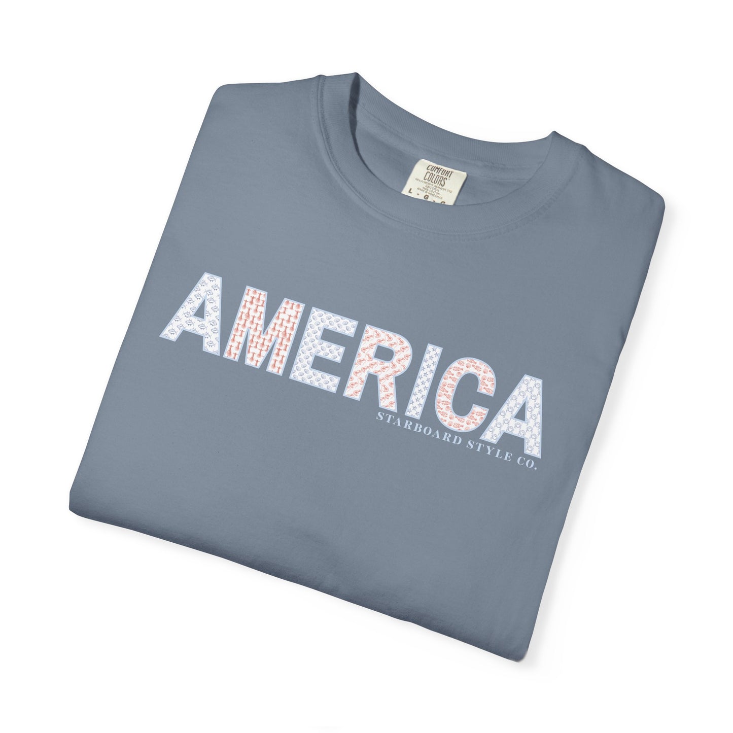 America Pattern Tee