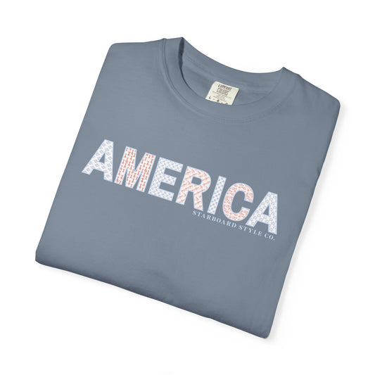America Pattern Tee