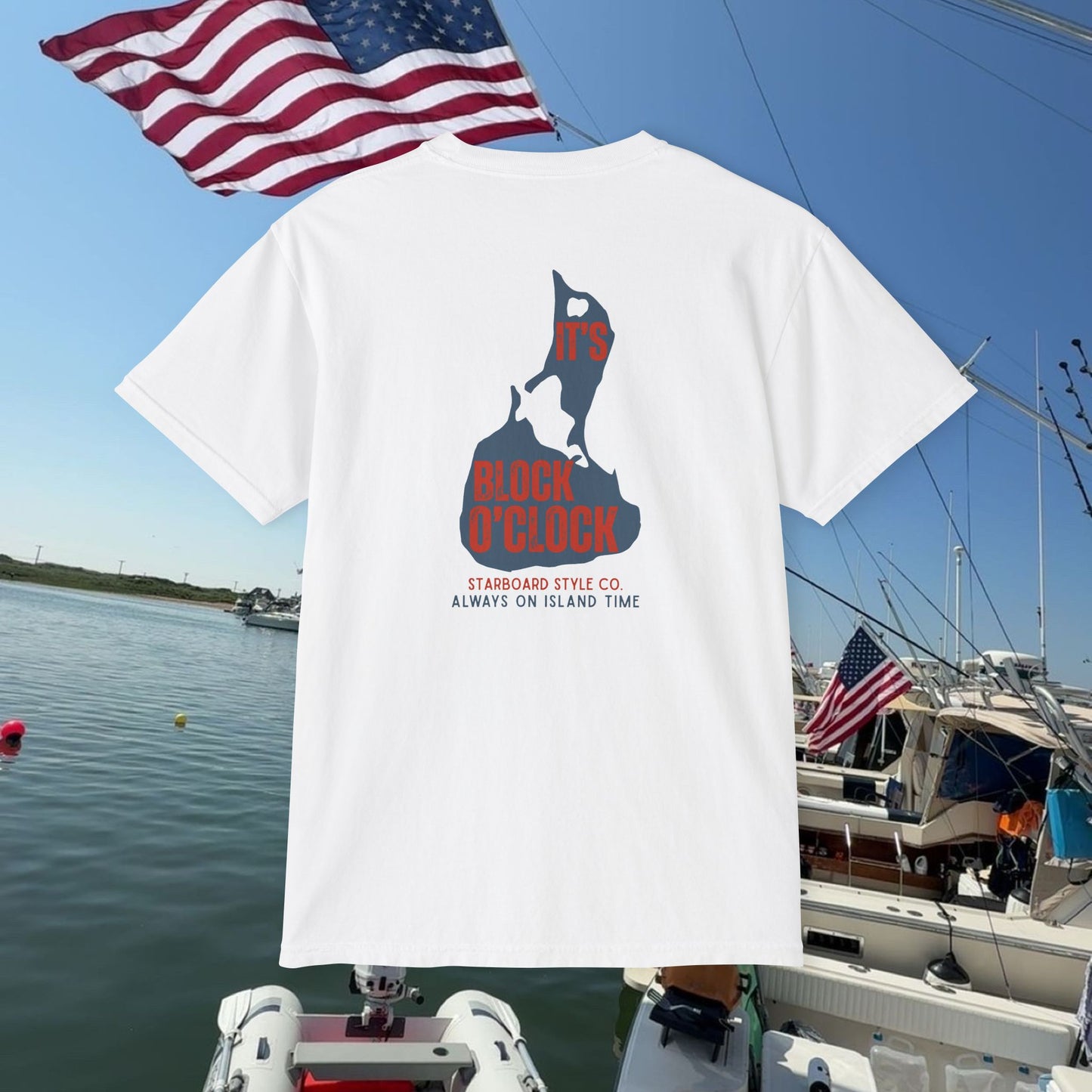 Block Island, RI Tee - Red