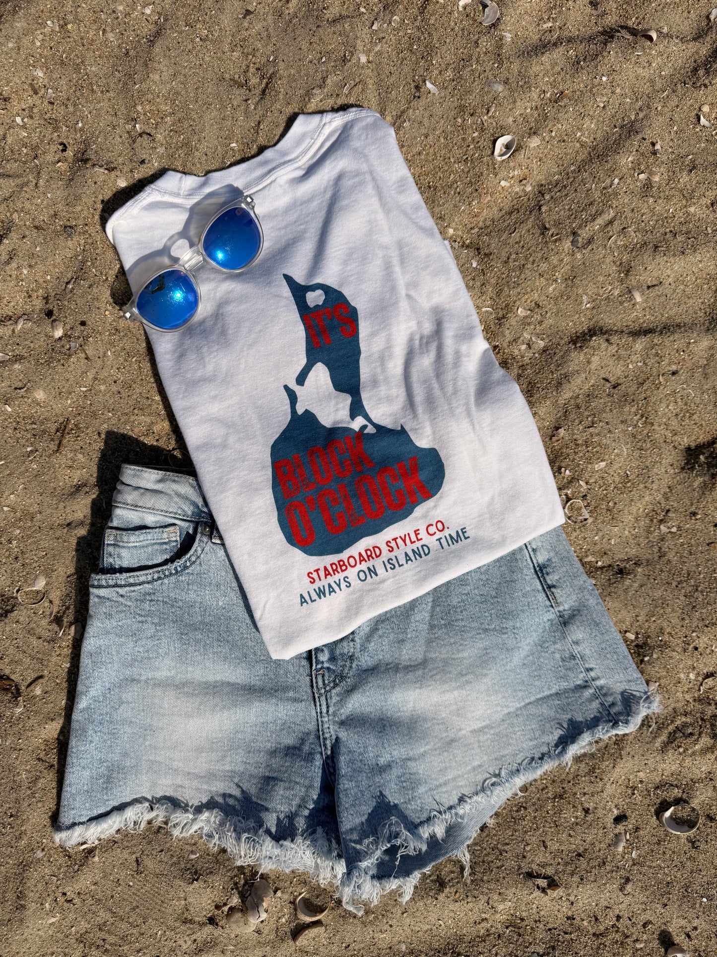 Block Island, RI Tee - Red