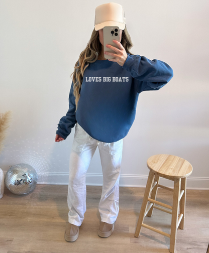 Loves Big Boats Crewneck