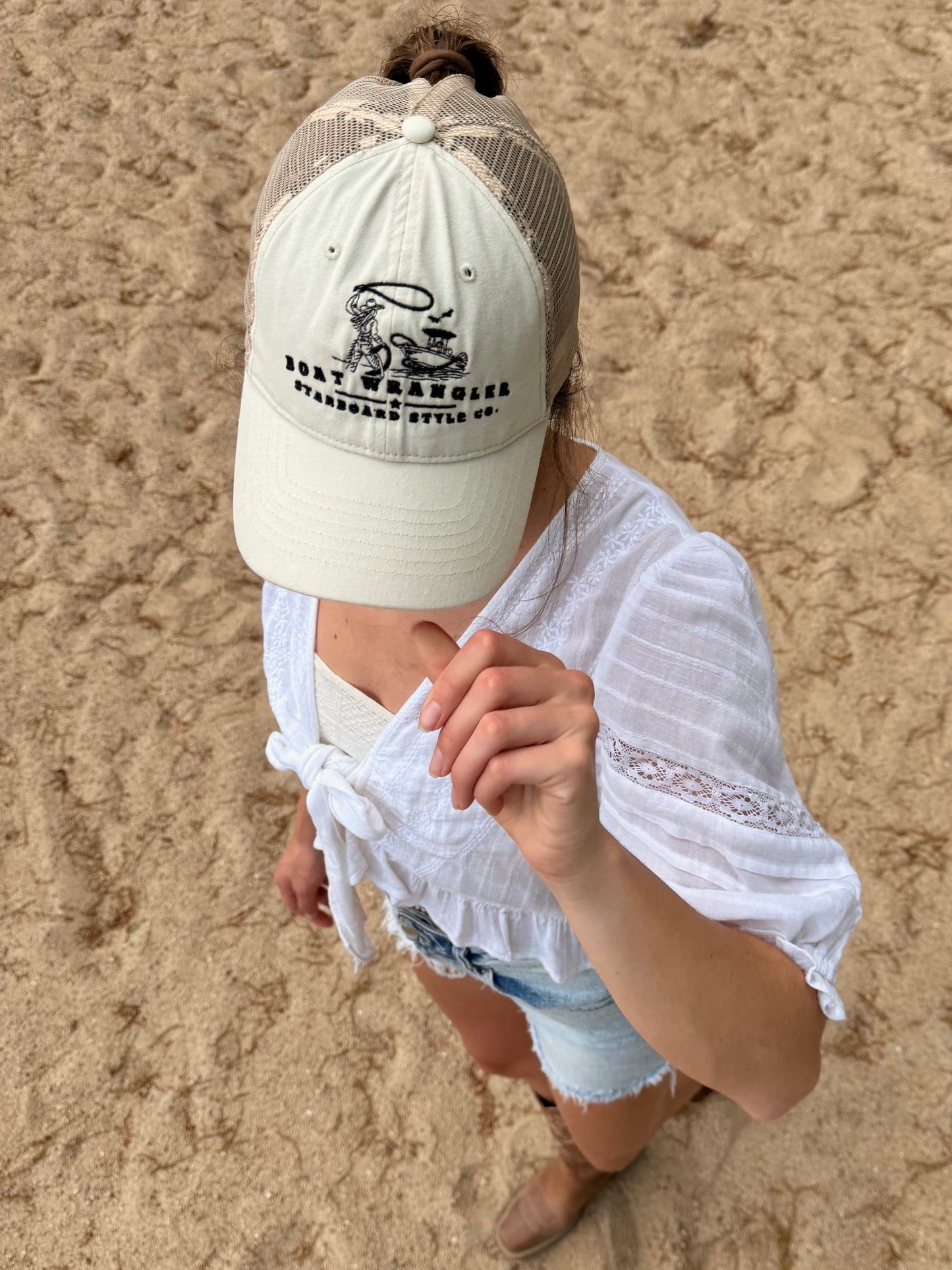 Boat Wrangler Ponytail Hat